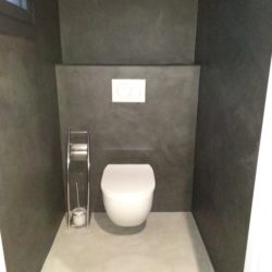 salle de bain béton ciré