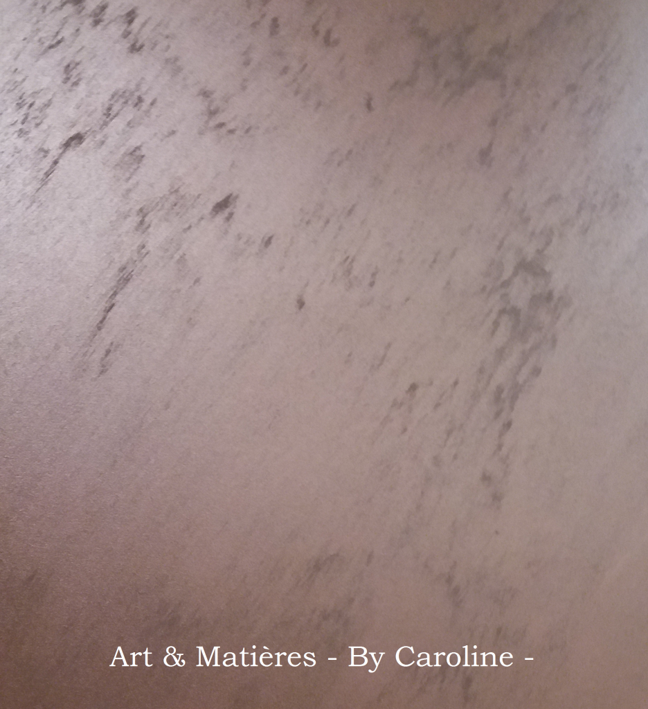 peinture décorative sablée métallisée cuivre
